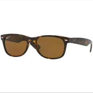 NWT Ray-Ban New Wayfarer Tortoise with Brown Lenses, polarized